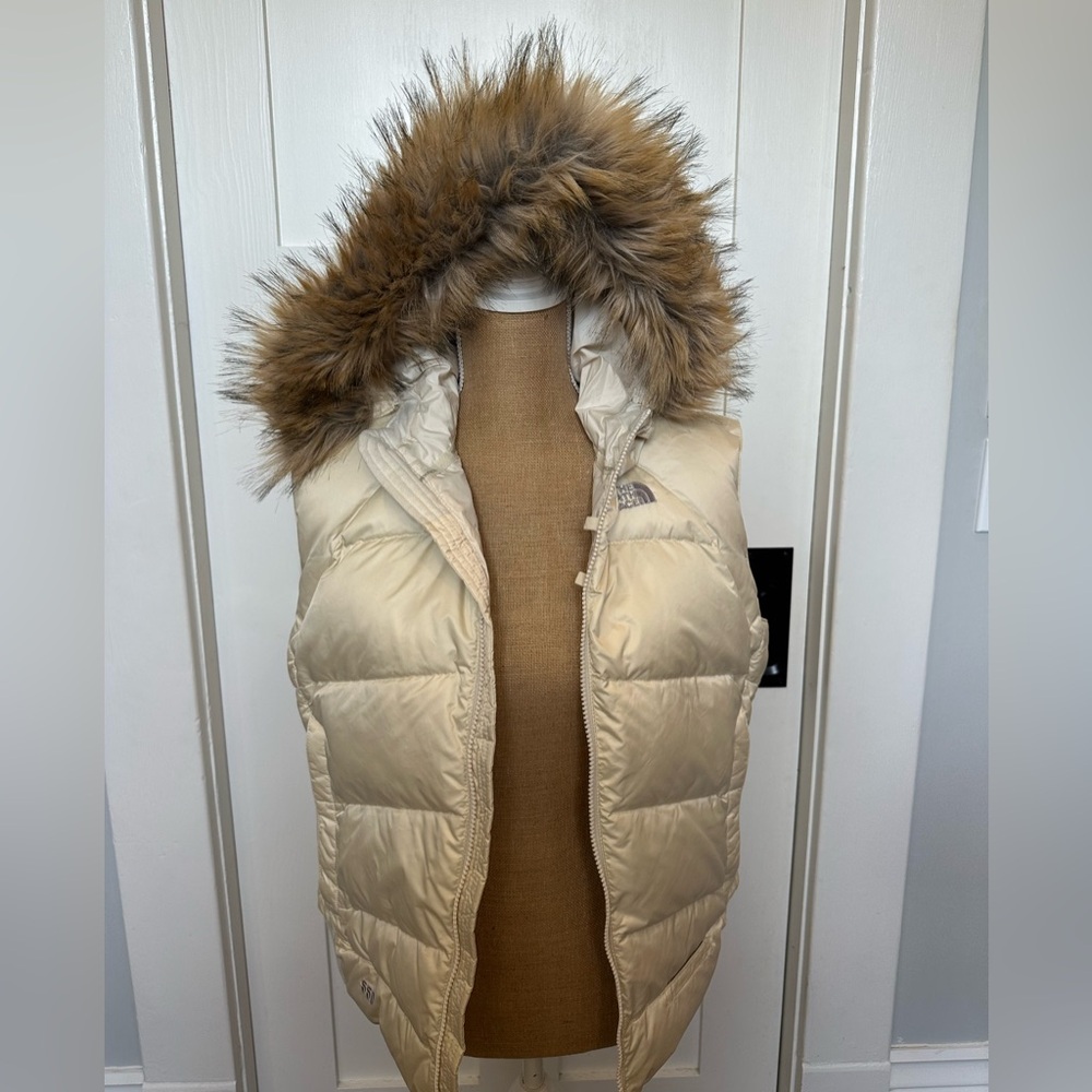 The North Face Cream Puffer Vest